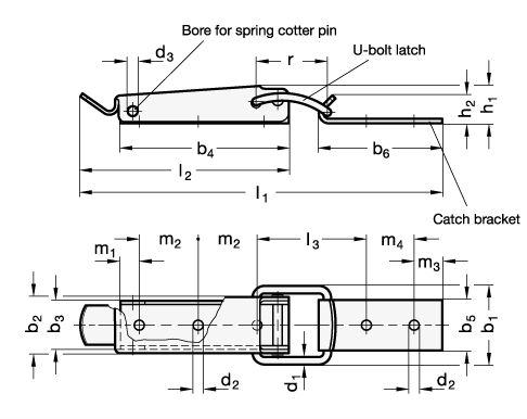 Toggle Latches GN 832 sketch