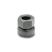 Hex Nuts with Ball Socket Steel  blackened GN 347 thumbnail