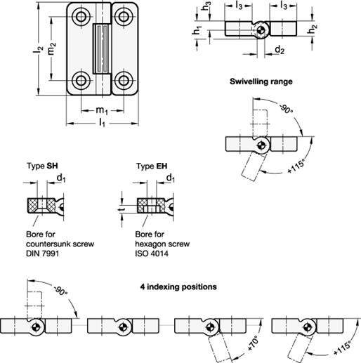 Hinges GN 222 sketch