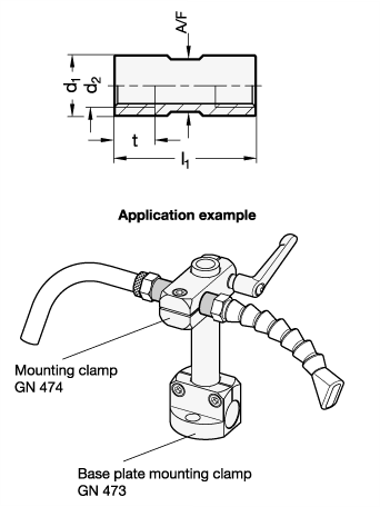 Stainless Steel Thread Adapters GN 480.8 sketch