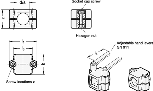 Tube Connectors GN 241 sketch