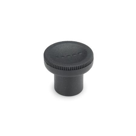 Knurled Knobs Plastic GN 676