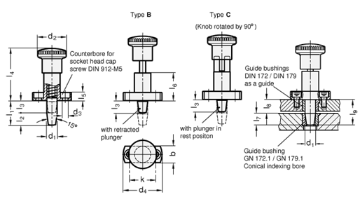 Indexing Plungers GN 817.5 sketch