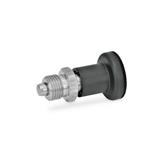 Stainless Steel Indexing Plungers knob plastic  black GN 607.1 thumbnail