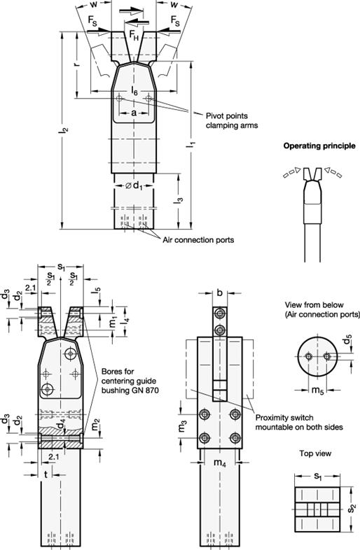 Power Clamps GN 866 sketch