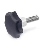 Star Knobs threaded stud Stainless Steel GN 6336.5 thumbnail