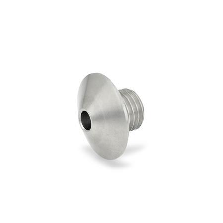 Stainless Steel Positioning Bushings with Ramping Cone GN 412.5