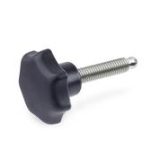 Star Knobs threaded stud Stainless Steel GN 6336.11 thumbnail