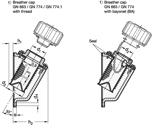 Filler Strainers GN 664.1 sketch