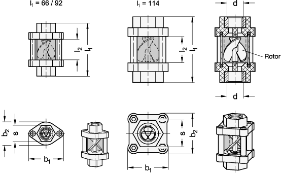 Flow Indicator GN 655 sketch