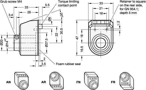 Position Indicators GN 954.2 sketch