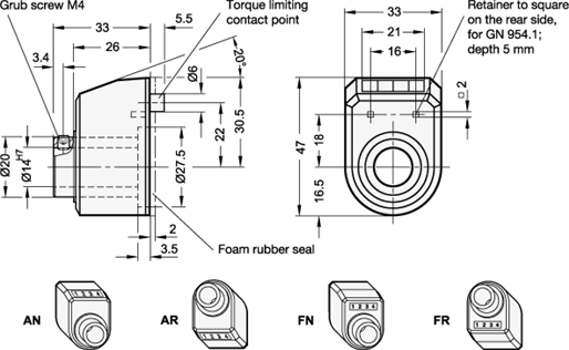 Position Indicators GN 954.2 sketch