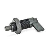 Cam Action Indexing Plungers Threaded body in steel  blackened GN 612 thumbnail