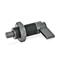 Cam Action Indexing Plungers Threaded body in steel  blackened GN 612 thumbnail