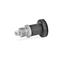 Stainless Steel Indexing Plungers knob plastic  black GN 607 thumbnail