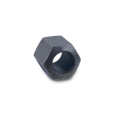 Hex Nuts Steel  blackened DIN 6330