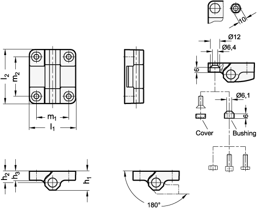 Hinges GN 239.7 sketch