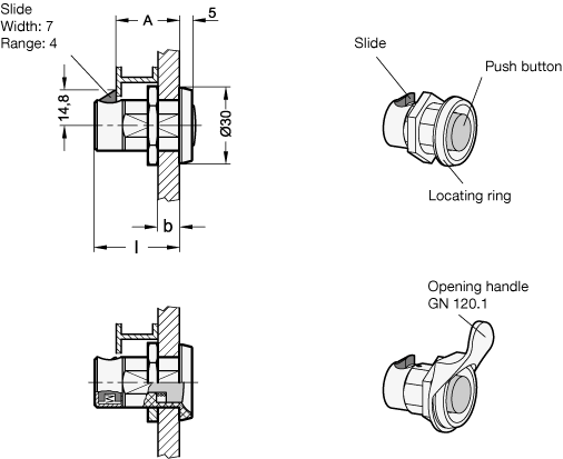 Snap Locks  GN 315.1 sketch