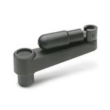 Cranked Handles with Retractable Handle with blind bore H9 GN 570.3 thumbnail