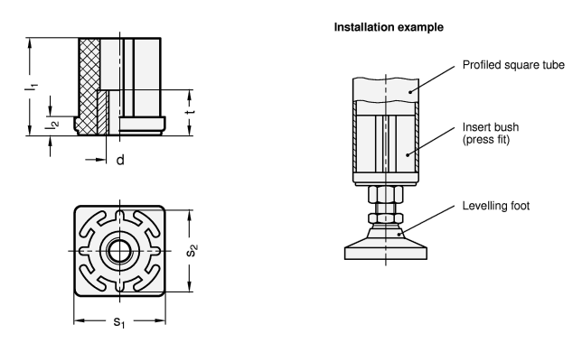 Insert Bushings GN 348 sketch