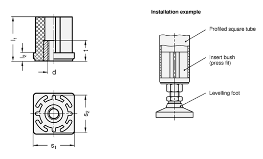 Insert Bushings GN 348 sketch