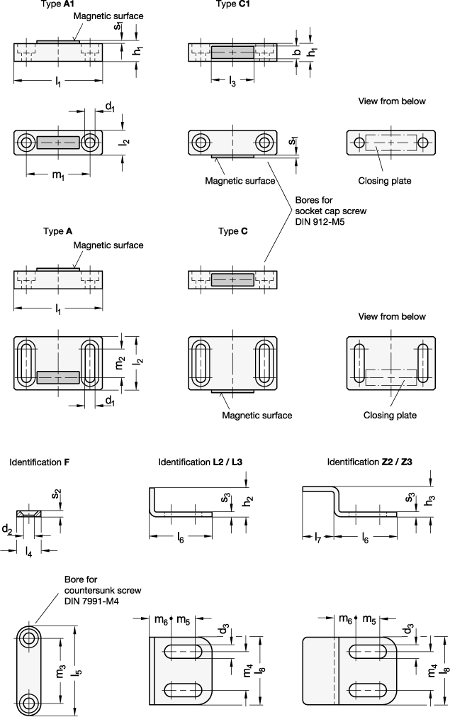 Magnetic Catches GN 4470 sketch