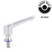 Adjustable Stainless Steel Hand Levers with threaded stud GN 305 thumbnail