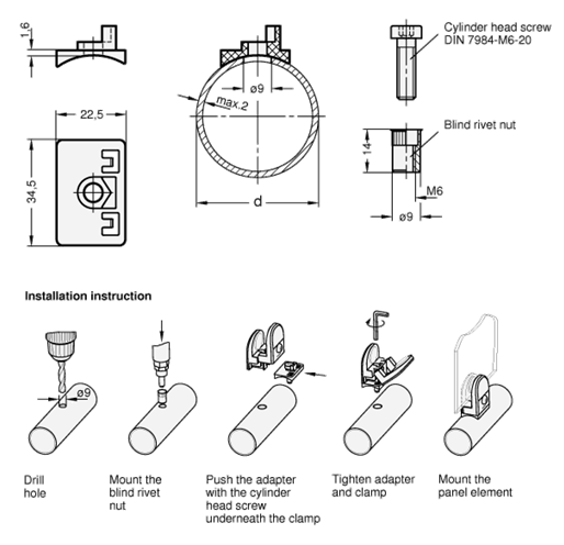 Adapter GN 649.1 sketch