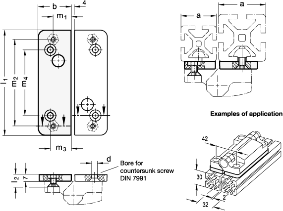 Mounting Plates GN 239.8 sketch