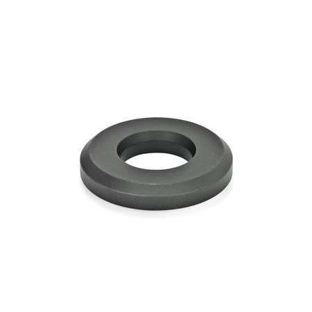 Heavy Duty Washers Steel  tempered  blackened or GEOMET treated GN 6339