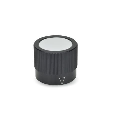 Control Knobs black anodized GN 726.1