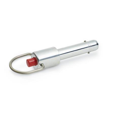 Locking Pins with lifting ring steel  zinc plated  GN 214.2