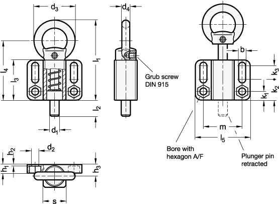 Indexing Plungers GN 722.6 sketch